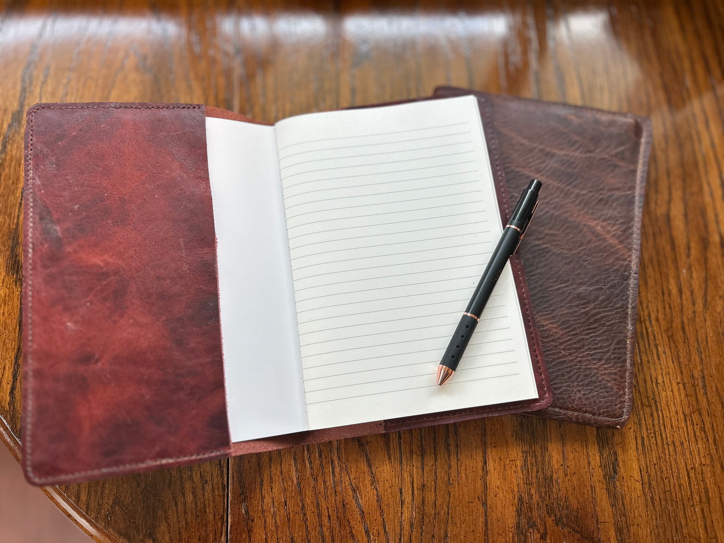 Leather Notebook (side folding)
