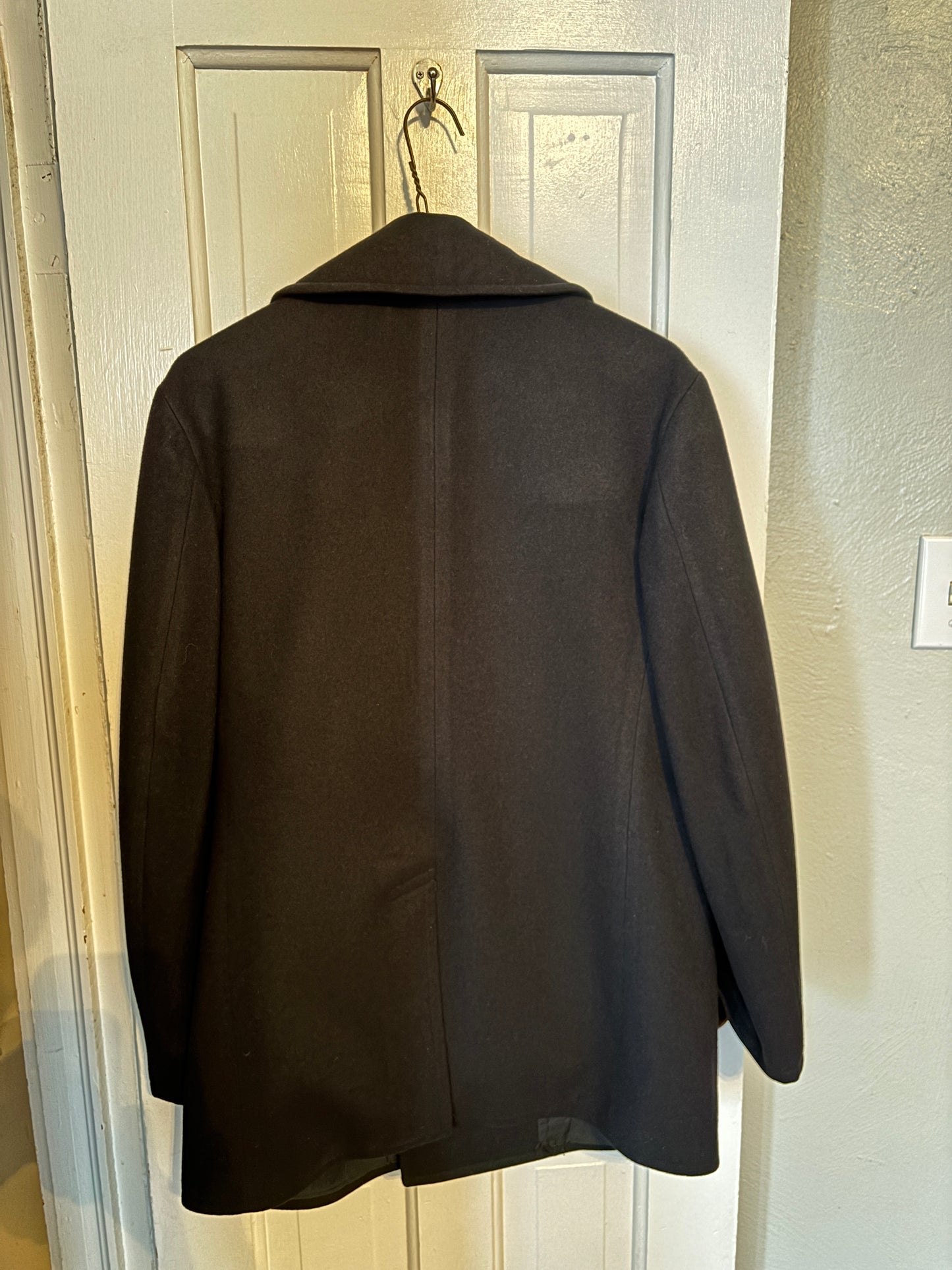Navy Blue Wool Pea Coat